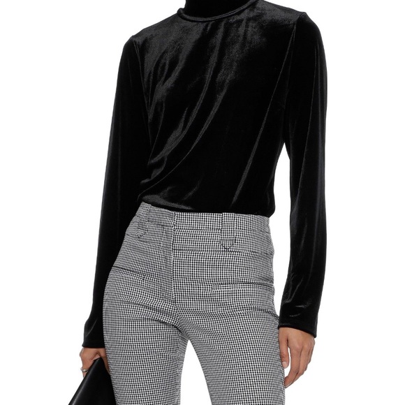 ELIE TAHARI DIDI VELVET KNIT BLACK BODYSUIT XL NWT - Picture 2 of 5